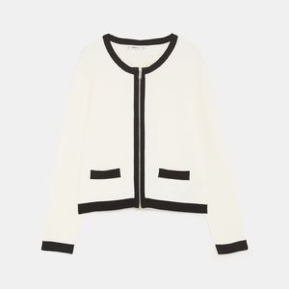Zara Zip-Up Cardigan